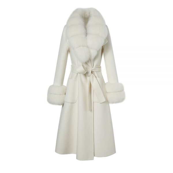 Penelope Wool x Fox Fur Trim Coat