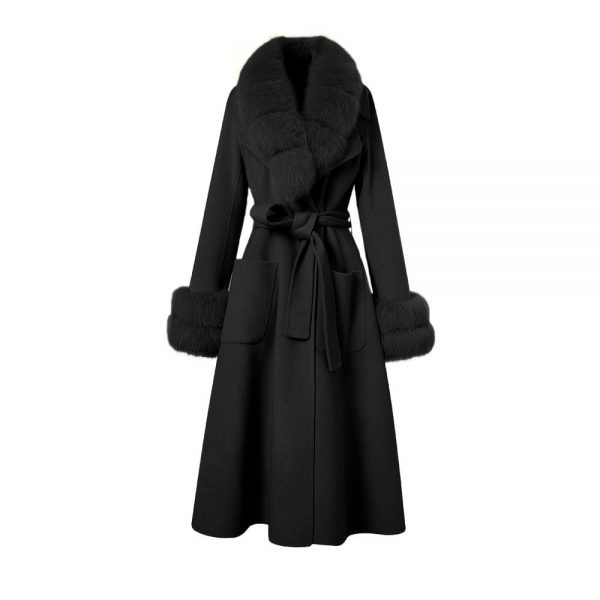 Penelope Wool x Fox Fur Trim Coat