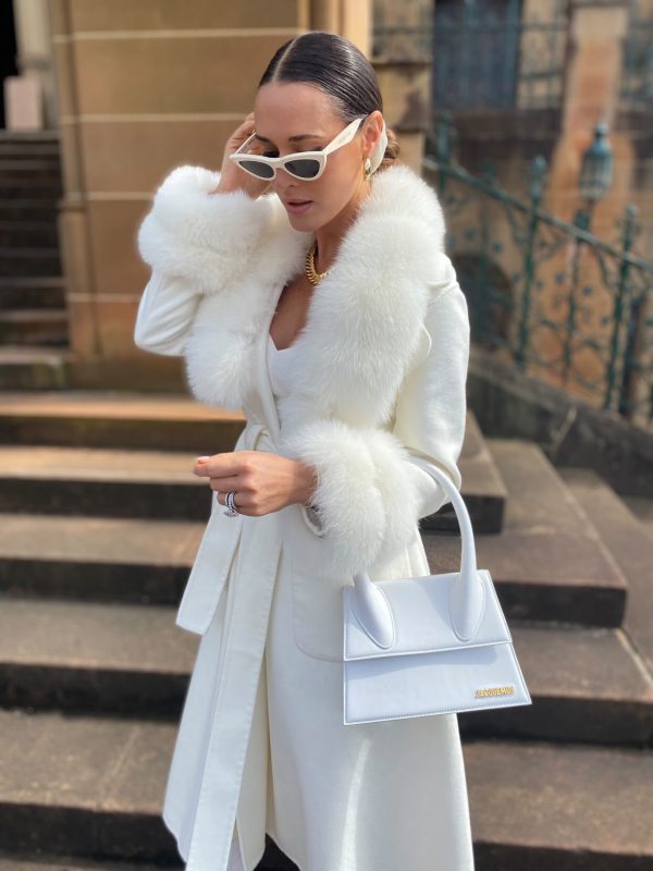 Penelope Wool x Fox Fur Trim Coat
