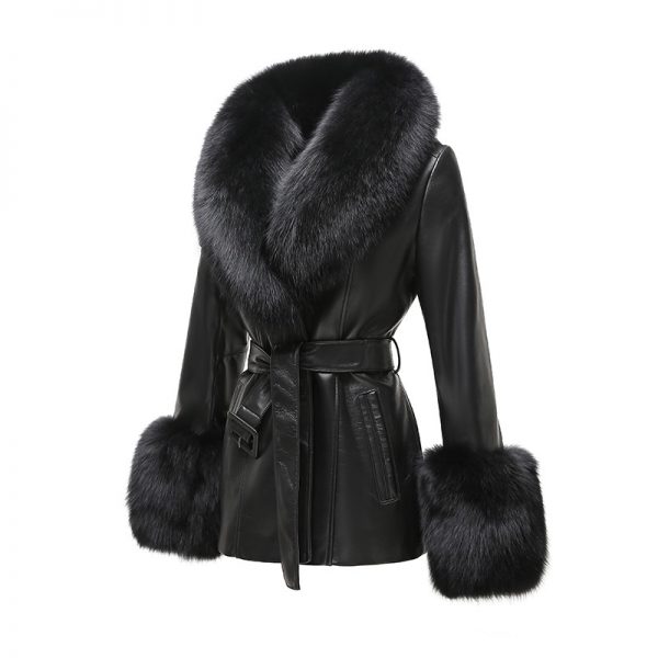 Constance Leather x Fox Fur Trim