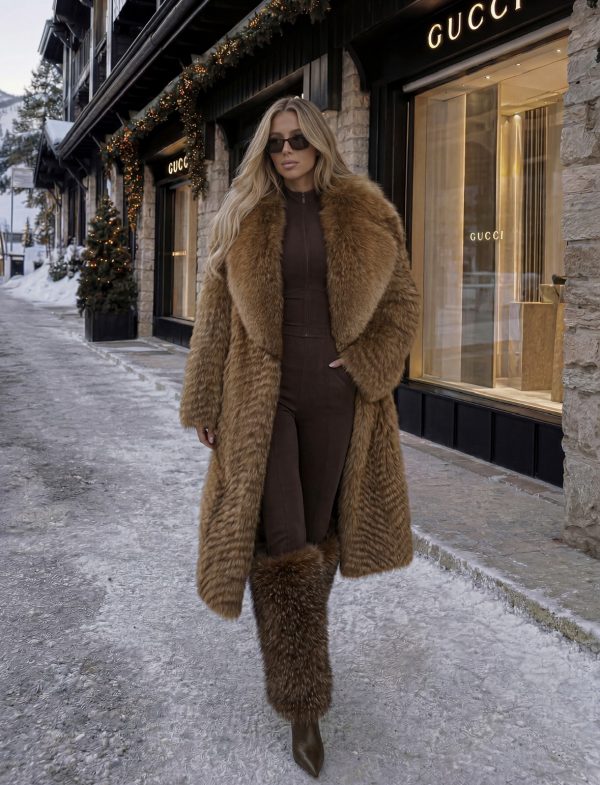 Celine Fox Fur Chocolate
